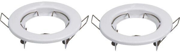 Aigostar - SADA 2x Rámeček pro podhledové svítidlo GU10 pr. 8 cm bílá