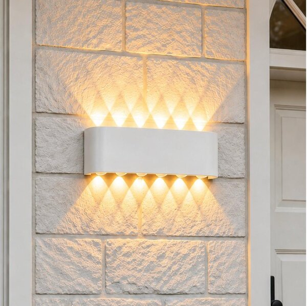 Top Light -LED Venkovní nástěnné svít RAY LED/10W/230V 3000/4000/6500K IP54 bílá