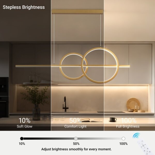 BRILAGI - LED Stmív. lustr na lanku SIGNATURE LED/53W/230V 120 cm zlatá + DO