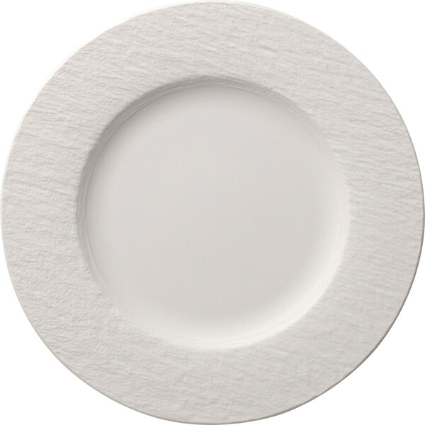 MĚLKÝ TALÍŘ Manufacture Rock Blanc 27 cm Villeroy & Boch - Jídelní talíře