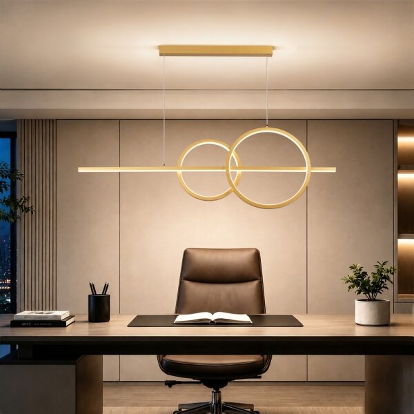 BRILAGI - LED Stmív. lustr na lanku SIGNATURE LED/53W/230V 120 cm zlatá + DO