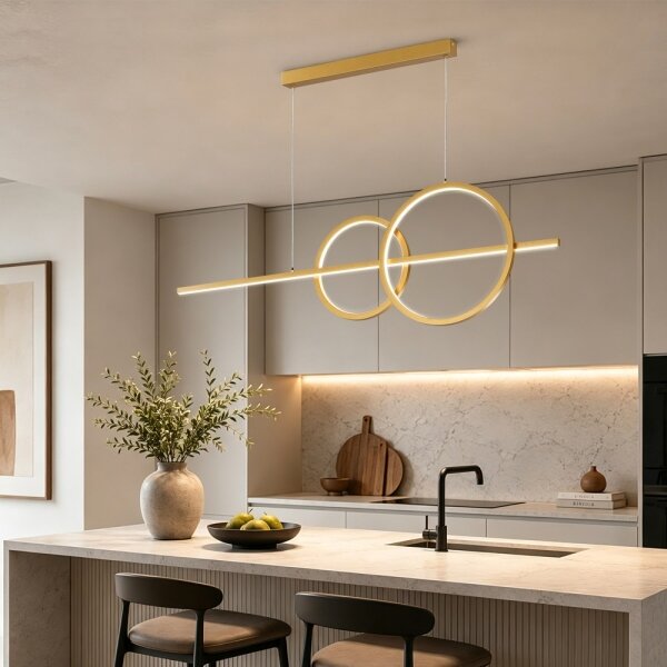 BRILAGI - LED Stmív. lustr na lanku SIGNATURE LED/53W/230V 120 cm zlatá + DO
