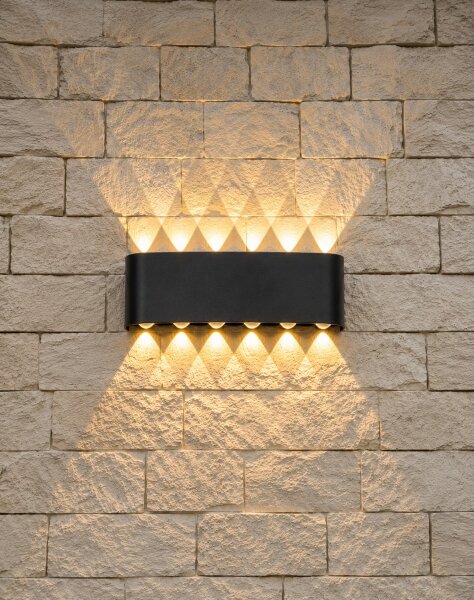 Top Light-LED Venkovní nástěnné svít RAY LED/10W/230V 3000/4000/6500K IP54 černá