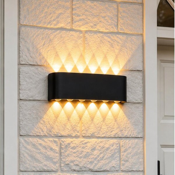 Top Light-LED Venkovní nástěnné svít RAY LED/10W/230V 3000/4000/6500K IP54 černá