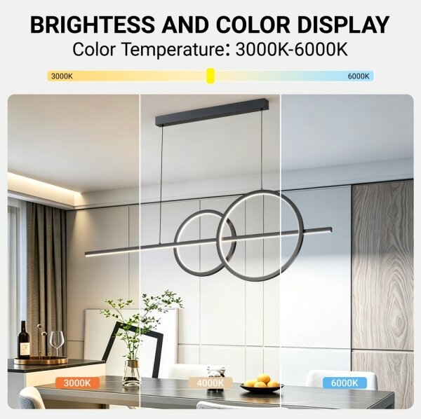 BRILAGI - LED Stmív. lustr na lanku SIGNATURE LED/53W/230V 120 cm černá + DO