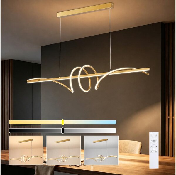 BRILAGI - LED Stmív. lustr na lanku SIGNATURE LED/50W/230V 120 cm zlatá + DO