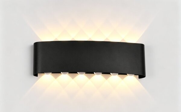 Top Light-LED Venkovní nástěnné svít RAY LED/10W/230V 3000/4000/6500K IP54 černá