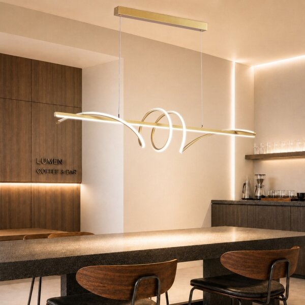 BRILAGI - LED Stmív. lustr na lanku SIGNATURE LED/50W/230V 120 cm zlatá + DO