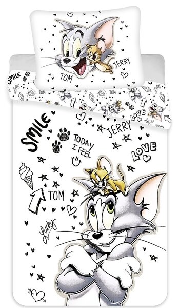 Jerry Fabrics povlečení bavlna Tom a Jerry 034 140x200+70x90 cm