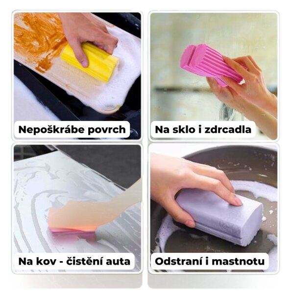 SRUB DADDY Houba na prach, čistící houbička SCRUB DADDY DUSTER, žlutá