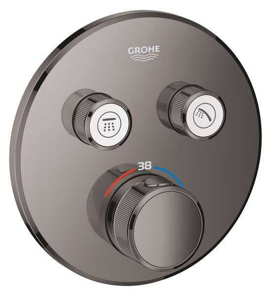 Grohe Grohtherm SmartControl vanová baterie na stěnu s termostatem Hard Graphite 29119A00