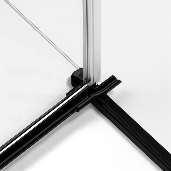 New Trendy Reflexa Black sprchový kout 80x70 cm obdélníkový černá matný/průhledné sklo EXK-4913