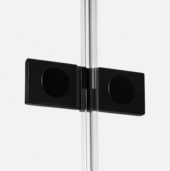 New Trendy Reflexa Black sprchový kout 80x70 cm obdélníkový černá matný/průhledné sklo EXK-4913