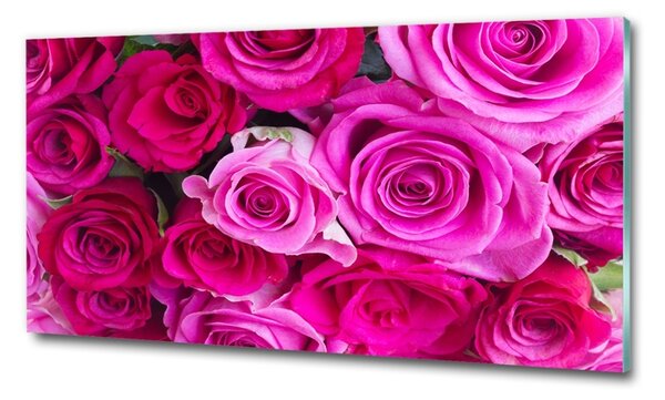 Fotoobraz na skle Kytice růžových růží osh-119338760