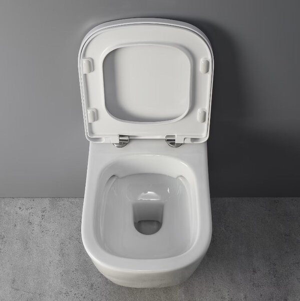Kronenbach Cube záchodová mísa závěsná bez splachovacího kruhu bílá KB15500CU