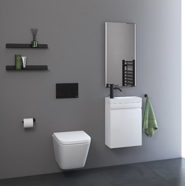 Kronenbach Cube záchodová mísa závěsná bez splachovacího kruhu bílá KB15500CU