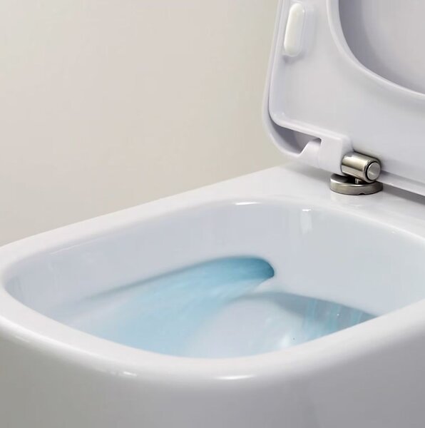 Kronenbach Cube záchodová mísa závěsná bez splachovacího kruhu bílá KB15500CU