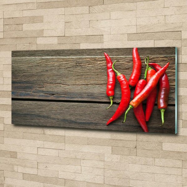 Foto obraz skleněný horizontální Chilli papričky osh-119501609