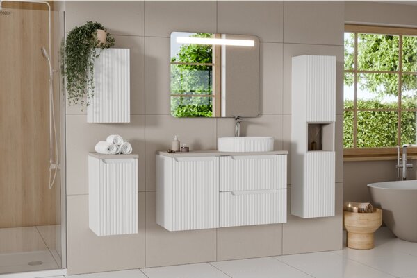 Comad Doplňková koupelnová skříňka nízká Nova White 30 bílá
