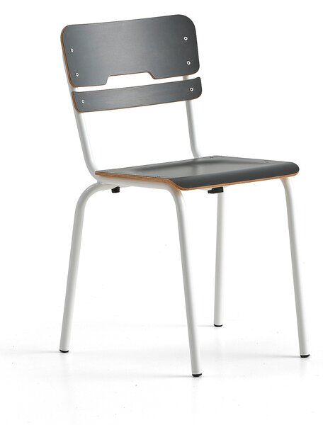 AJ Produkty Školní židle SCIENTIA, sedák 360x360 mm, výška 460 mm, bílá/antracitová