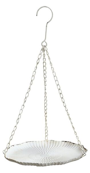 Krémové antik kovové závěsné krmítko pro ptáčky Joel - 25*43 cm - Chic Antique