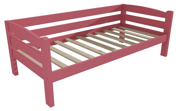 Vomaks Dětská postel DP 010 Rozměr: 70 x 160 cm, Povrchová úprava: netransparentní barva růžová