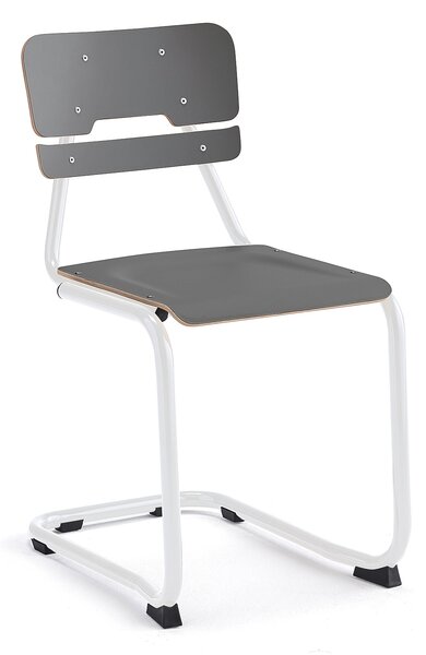 AJ Produkty Školní židle LEGERE I, výška 450 mm, bílá, antracitově šedá