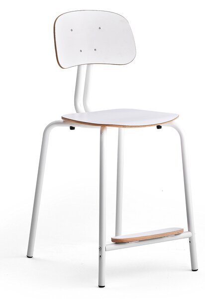 AJ Produkty Školní židle YNGVE, 4 nohy, výška 610 mm, bílá
