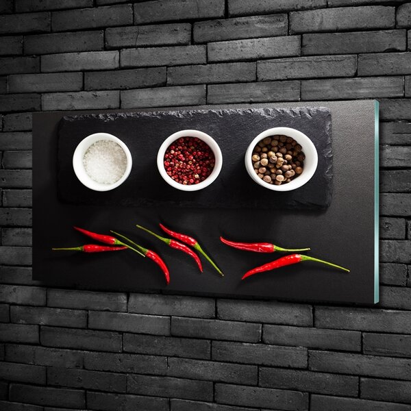 Foto obraz sklo tvrzené Koření a chilli osh-121359205