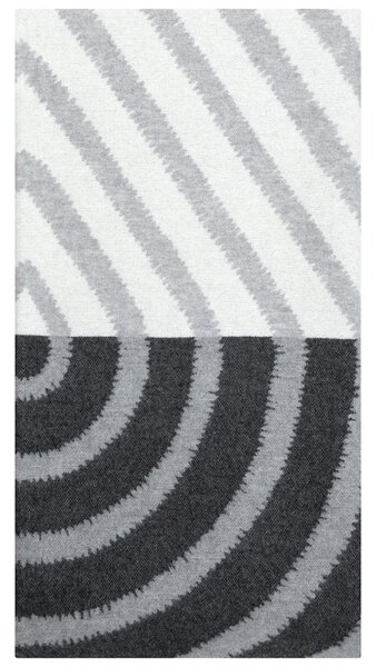 Merino deka Metsälampi 130x200, bílo-šedo-černá