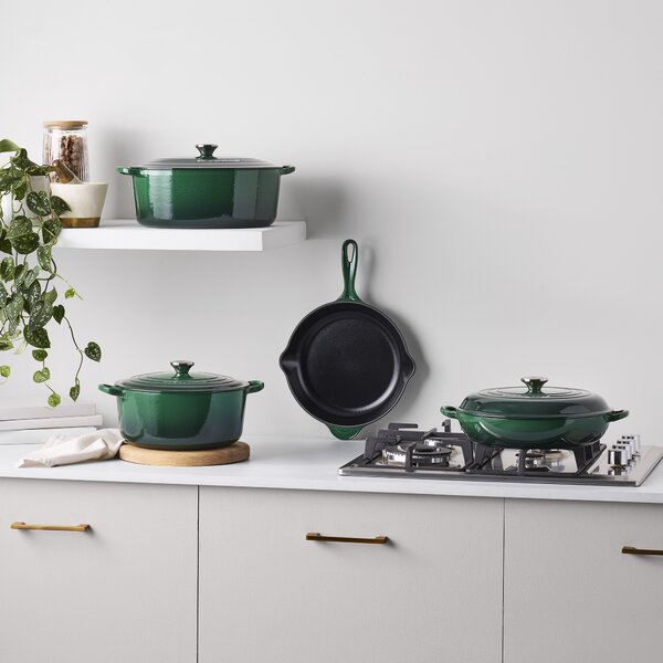 Le Creuset 21002311602461 Pekáč Juniper oválný, 31 cm, tmavě zelený