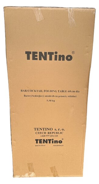 TENTino Bistro stolek koktejlový průměr 60 cm, bílý, BSTL80
