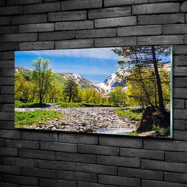 Foto obraz fotografie na skle Řeka v horách osh-121803886
