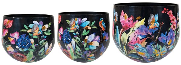 Ter Steege Sada 3 obalů Midnight bloom D33 H28