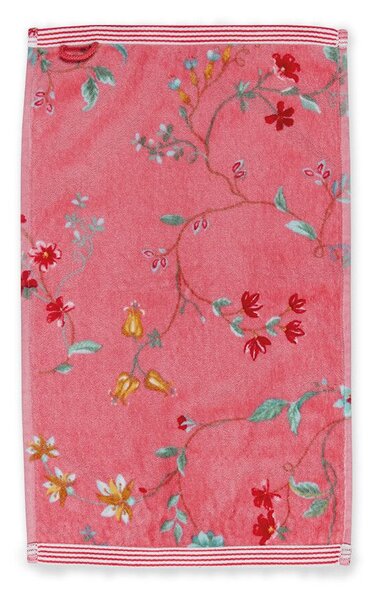 Pip Studio Les Fleurs froté ručník 30x50cm, růžový (froté ručník)