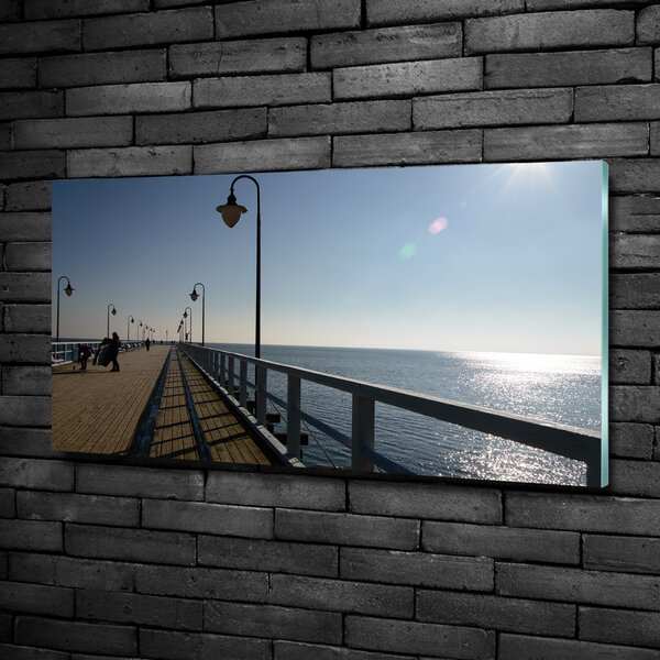 Foto obraz skleněný horizontální Molo Gdyně osh-122983405