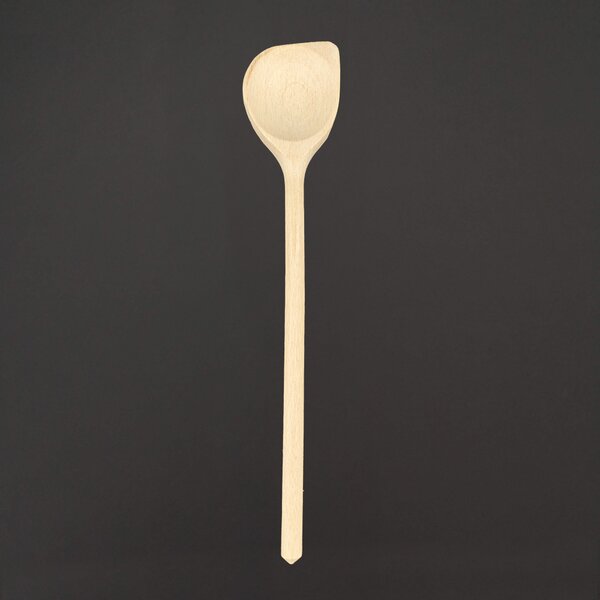 AMADEA Dřevěná vařečka s rohem, masivní dřevo, 25 cm