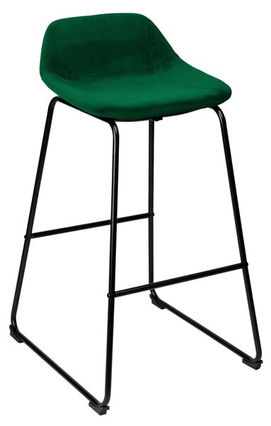 ViaDomo Via Domo - Barová židle Terra - zelená/černá - 91x43x30 cm