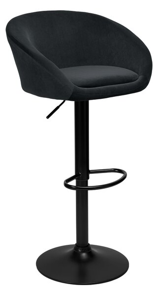 ViaDomo Via Domo - Barová židle Pino - černá - 82-102x53x36 cm