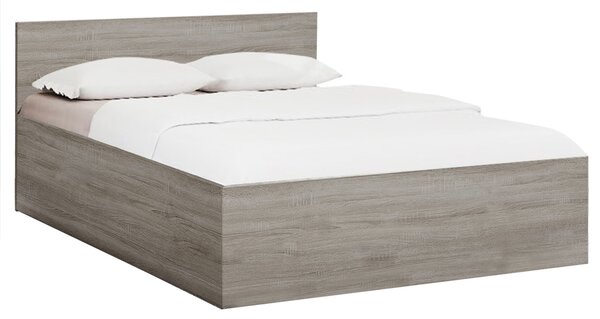 Postel SOFIA 120 x 200 cm, dub lanýž s lamelovým roštem a matrací Deluxe 10 cm