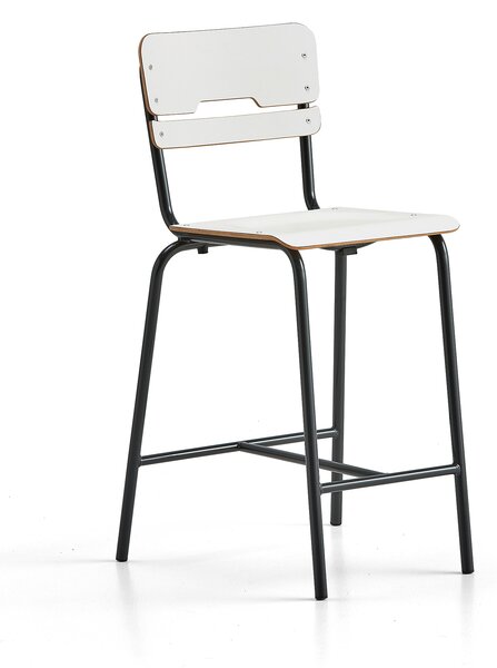 AJ Produkty Školní židle SCIENTIA, sedák 390x390 mm, výška 650 mm, antracitová/bílá