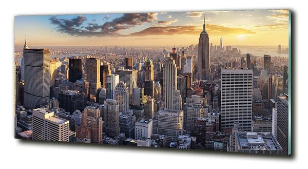 Fotoobraz na skle New York ptačí pohled osh-126216157