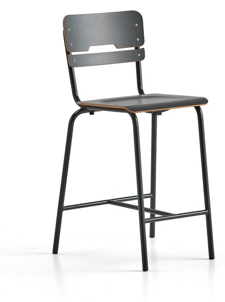 AJ Produkty Školní židle SCIENTIA, sedák 390x390 mm, výška 650 mm, antracitová/antracitová