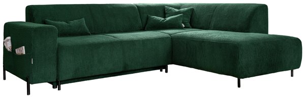 ROHOVÁ SEDAČKA, textil, tmavě zelená MID.YOU - Sedací soupravy, Online Only