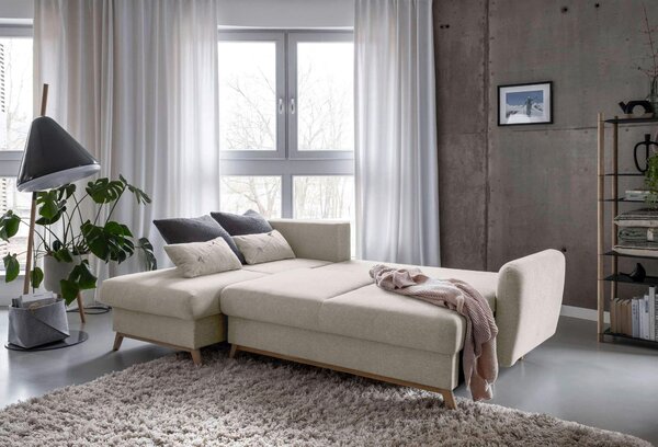 ROHOVÁ SEDAČKA, textil, béžová MID.YOU - Sedací soupravy, Online Only