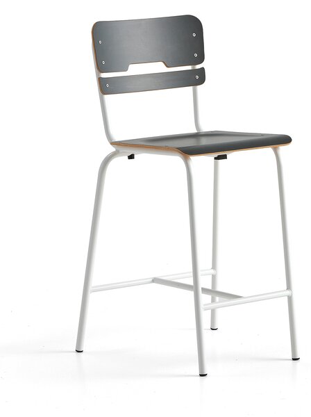 AJ Produkty Školní židle SCIENTIA, sedák 390x390 mm, výška 650 mm, bílá/antracitová