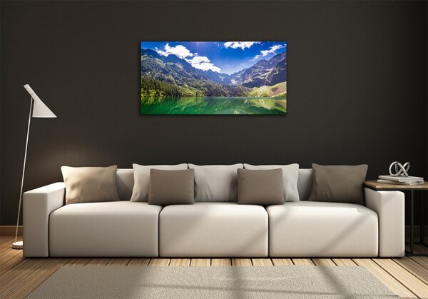 Foto obraz skleněný horizontální Mořské oko Tatry osh-127508078