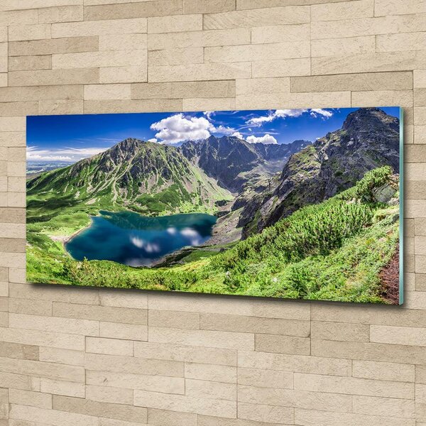 Foto obraz sklo tvrzené Černé jezero Tatry osh-127510314