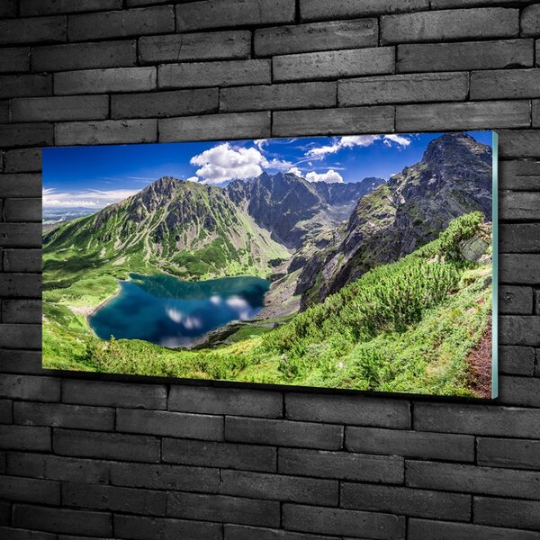 Foto obraz sklo tvrzené Černé jezero Tatry osh-127510314