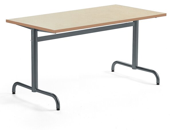 AJ Produkty Stůl PLURAL, 1400x700x720 mm, linoleum, béžová, antracitově šedá